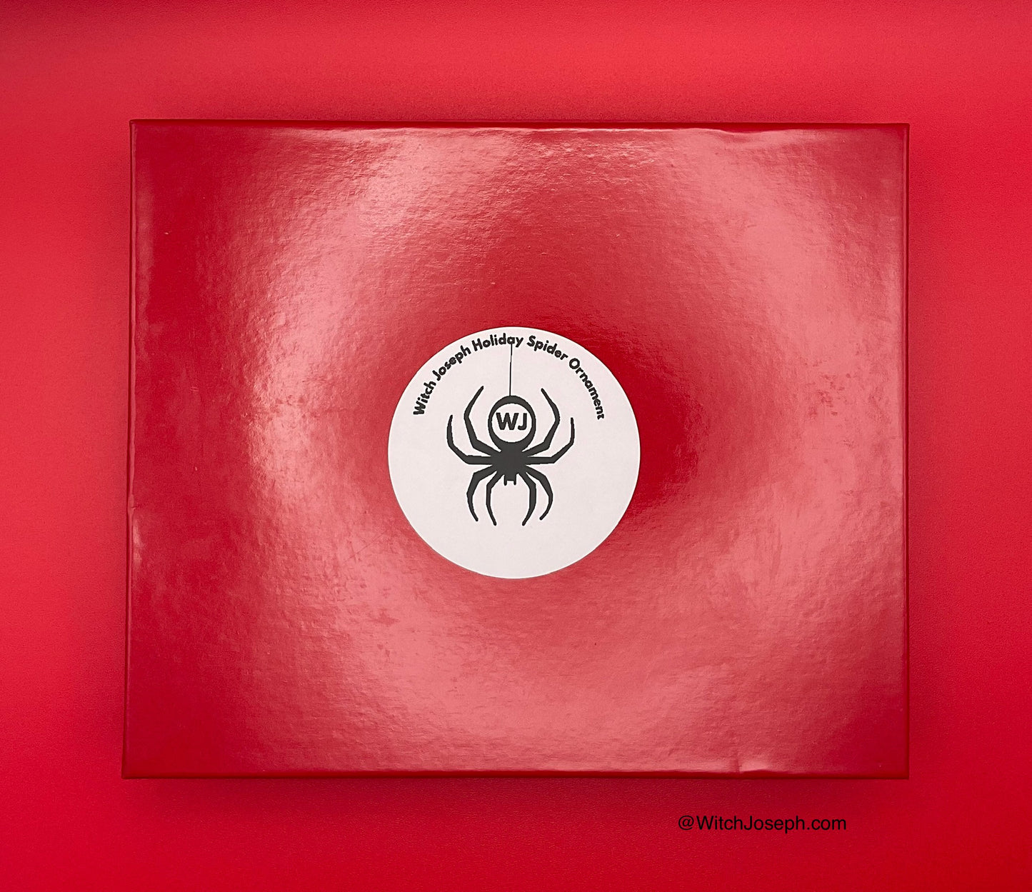 Xmas Spider Ornament RED
