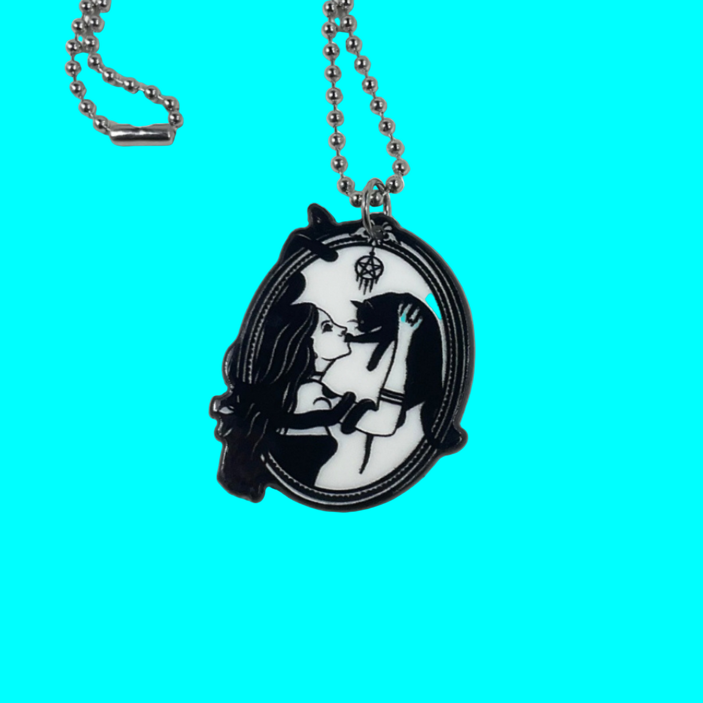 Hekate Witch and Cat Charm
