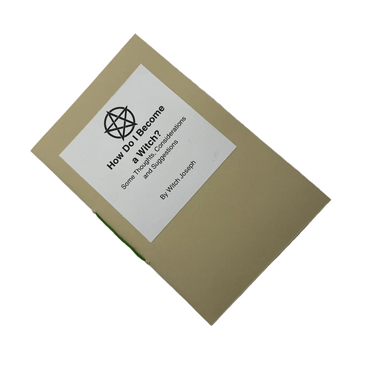 Zine titled 'How Do I Become a Witch?' By Witch Joseph displayed on a white background