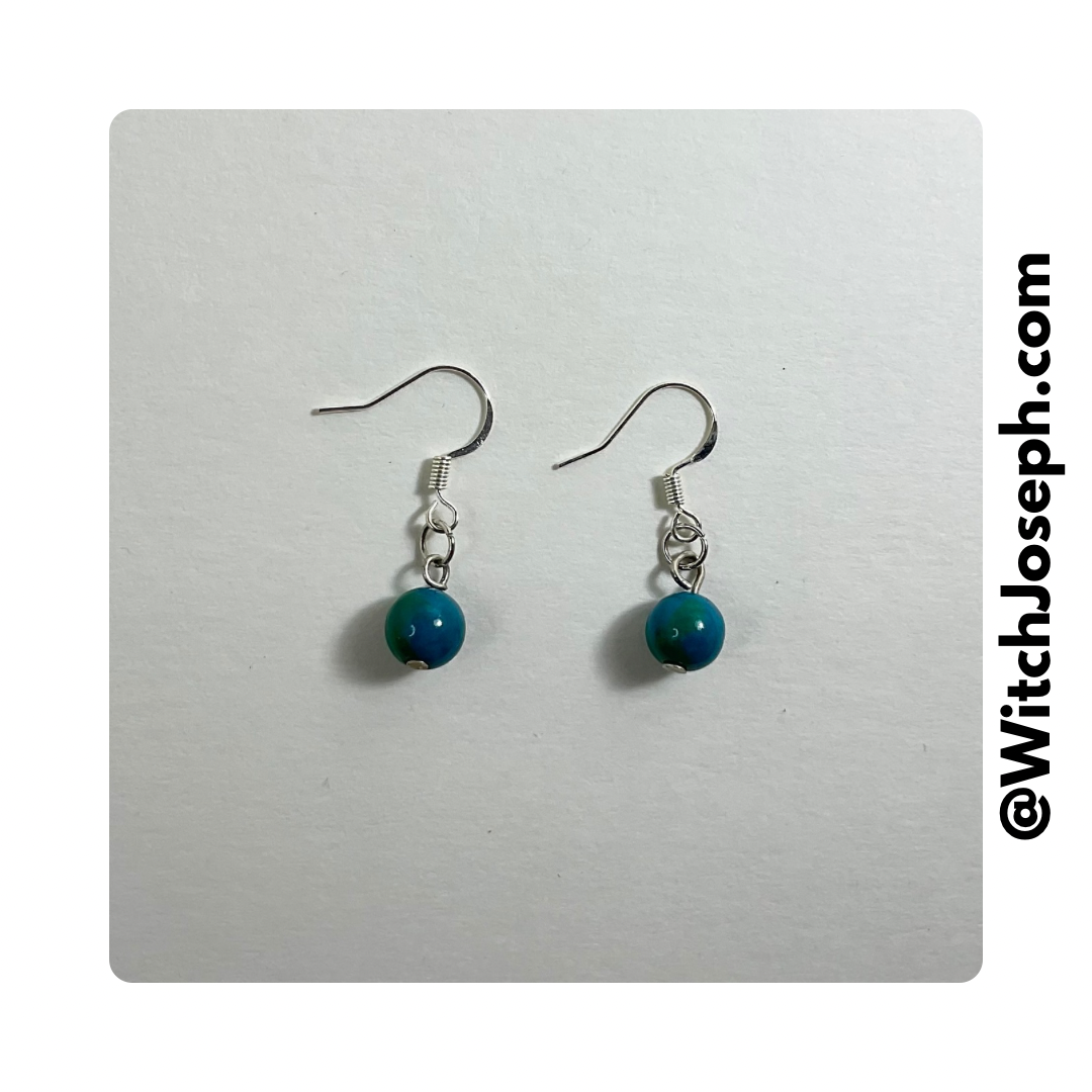 Chrysocolla Dangle Earrings