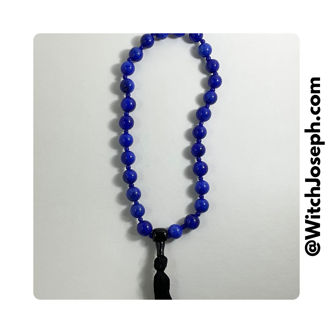 Blue Mala Beads