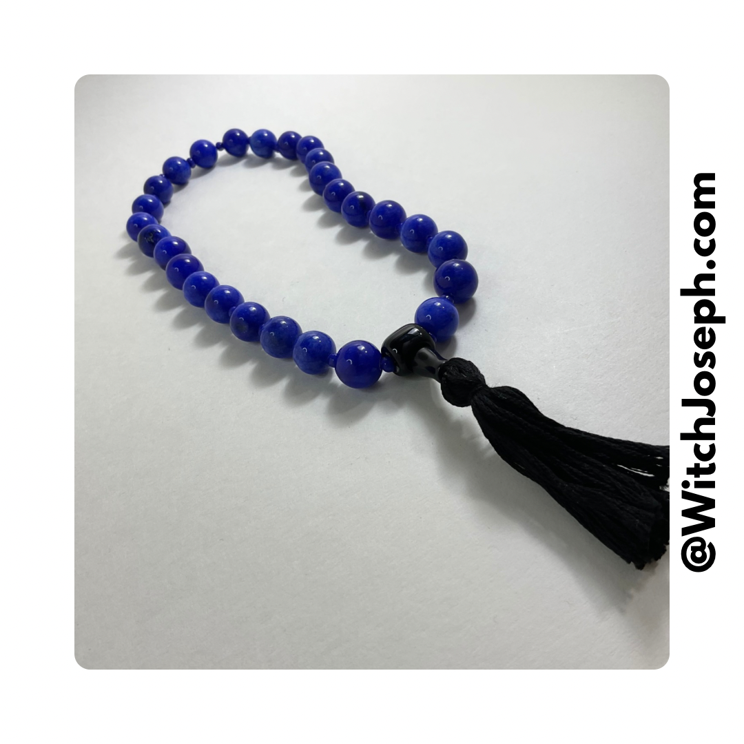 Blue Mala Beads