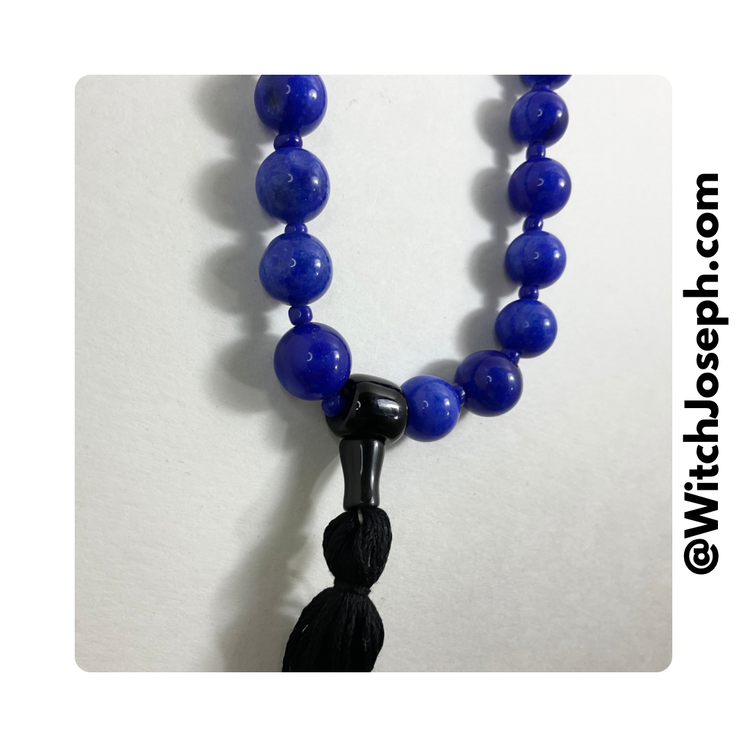 Blue Mala Beads