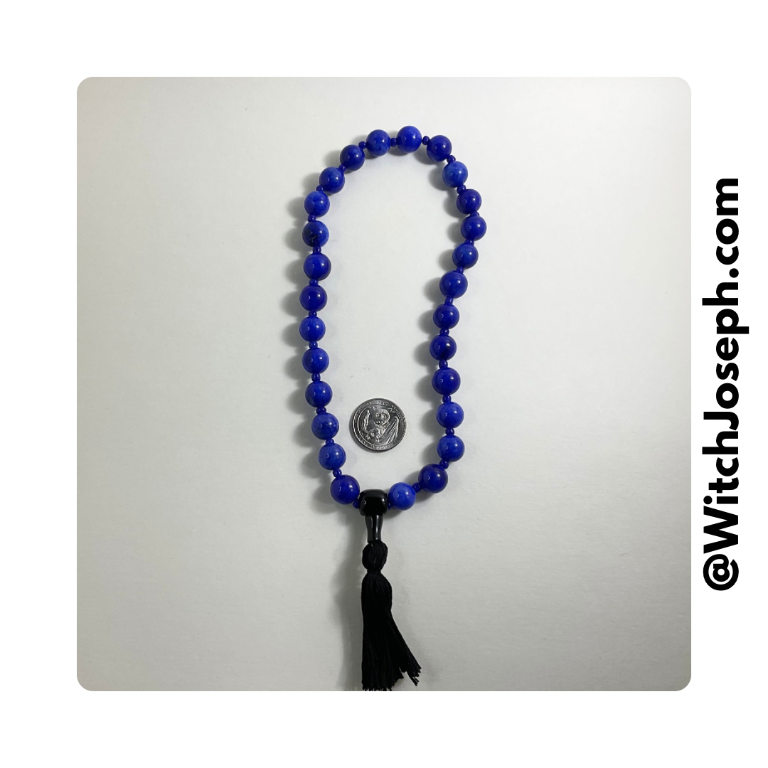 Blue Mala Beads