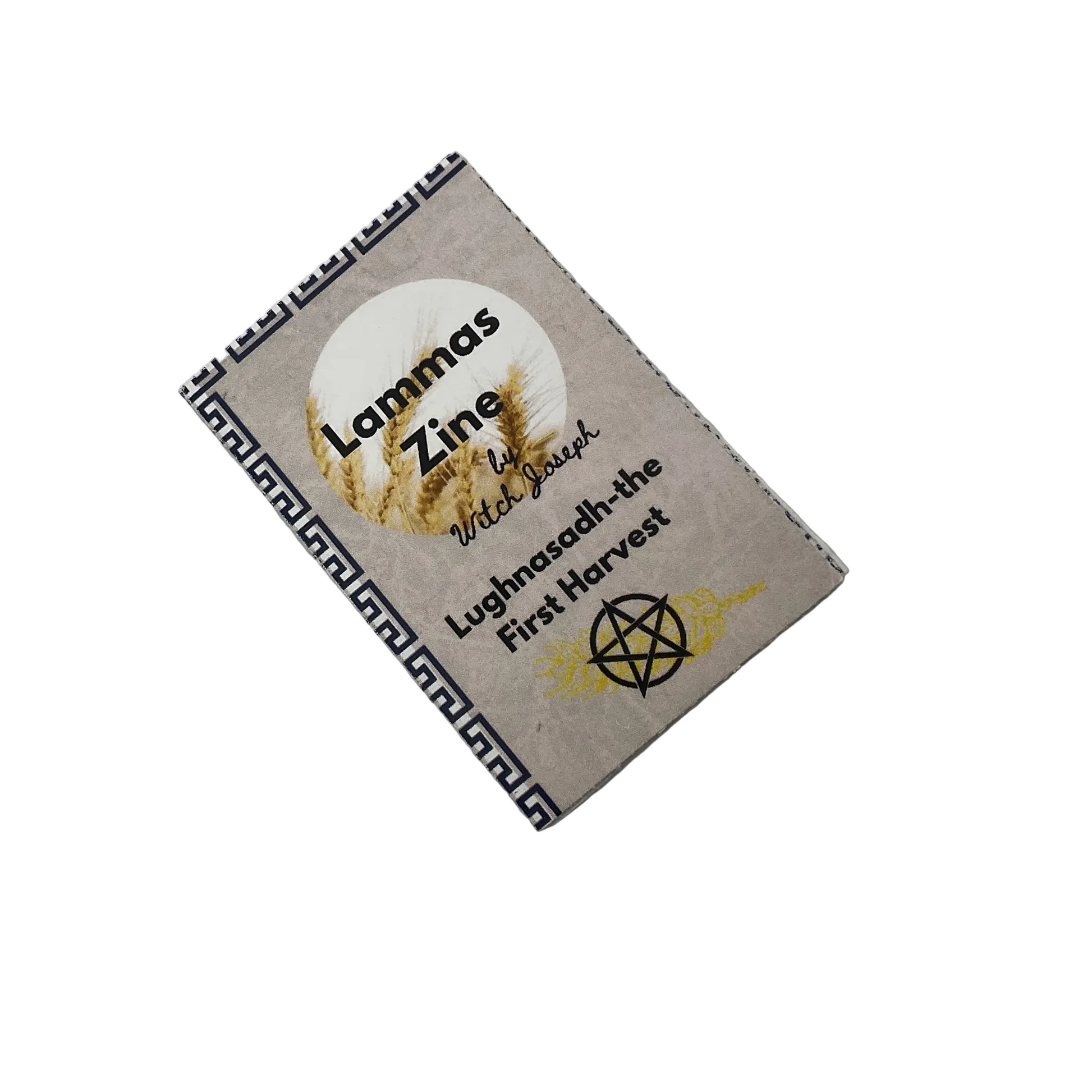 Lammas Zine cover with Lughnasadh design on a white background