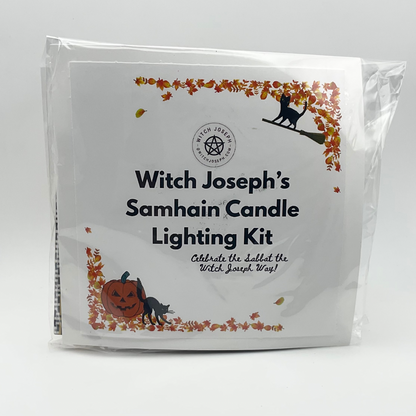 Witch Joseph Samhain Candle Lighting Kit packaged and shown from the front against a white background.