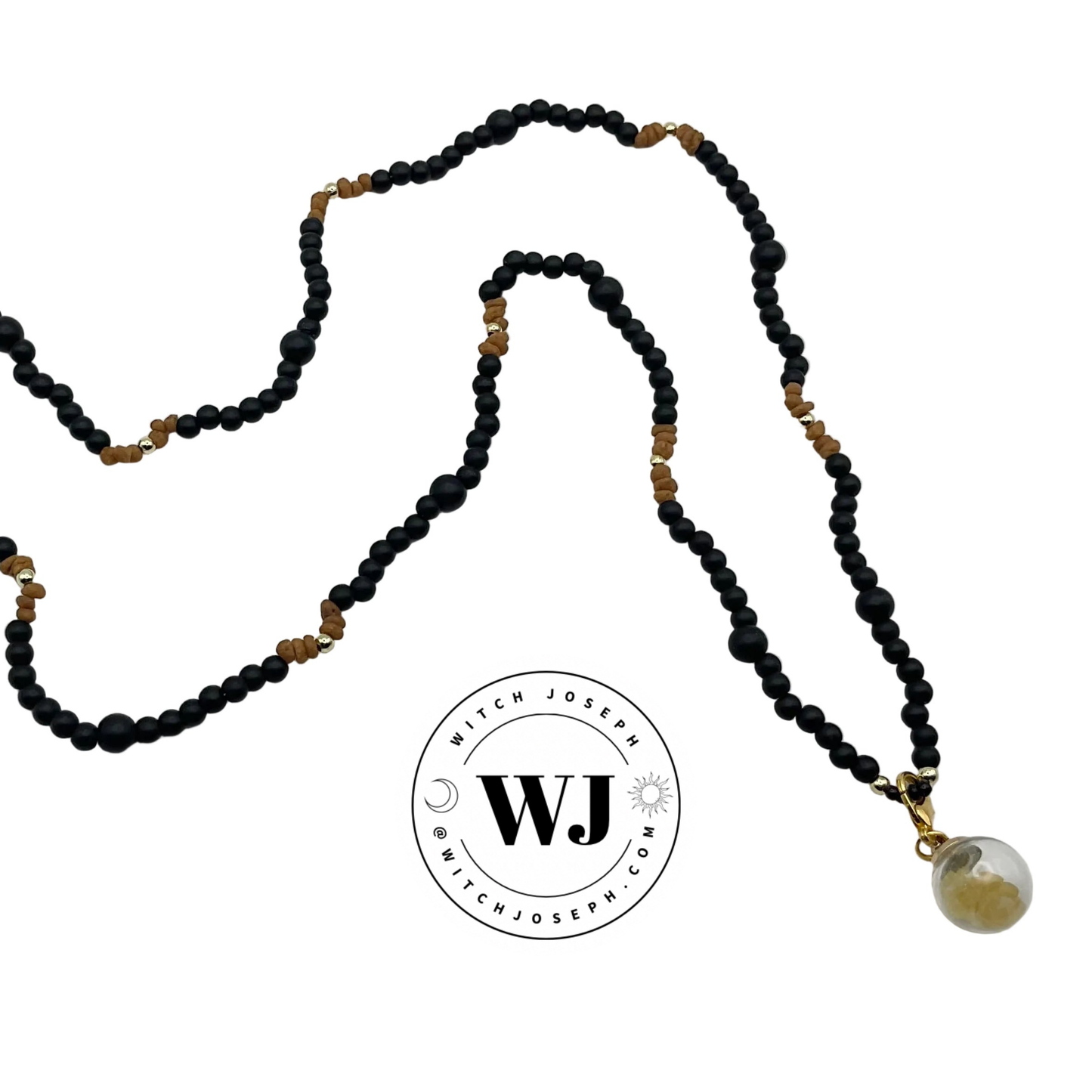 three kings necklace shown on a white background with the Witch Joseph logo