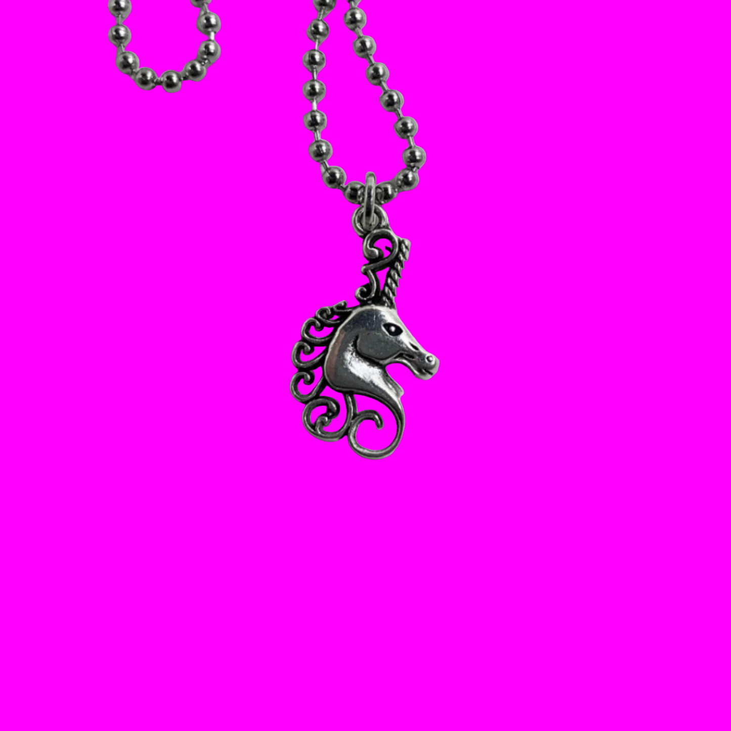 Unicorn Bust Charm
