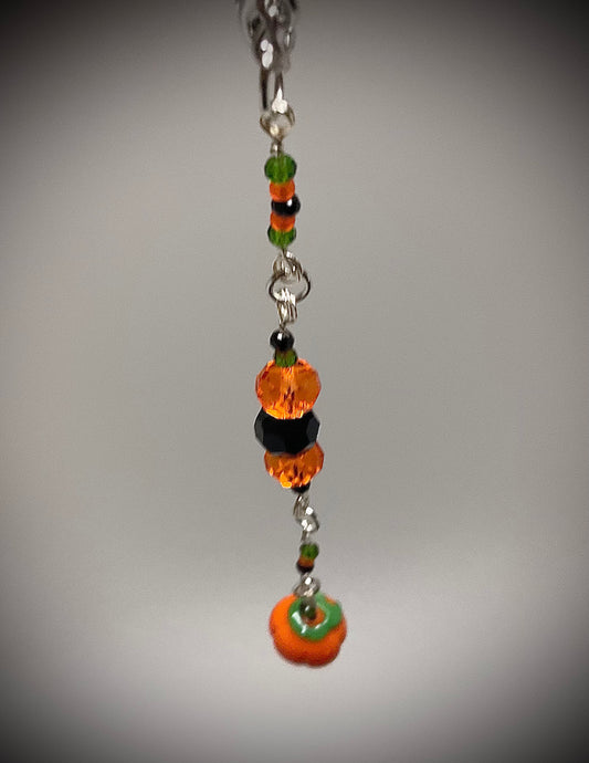 Pumpkin Harvest Crystal Car Travel Charm