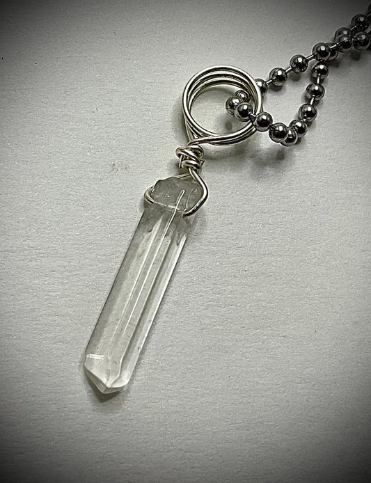 Quartz Crystal Charm Necklace