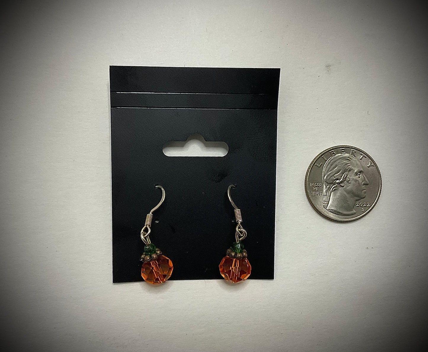 Crystal Pumpkin Earrings