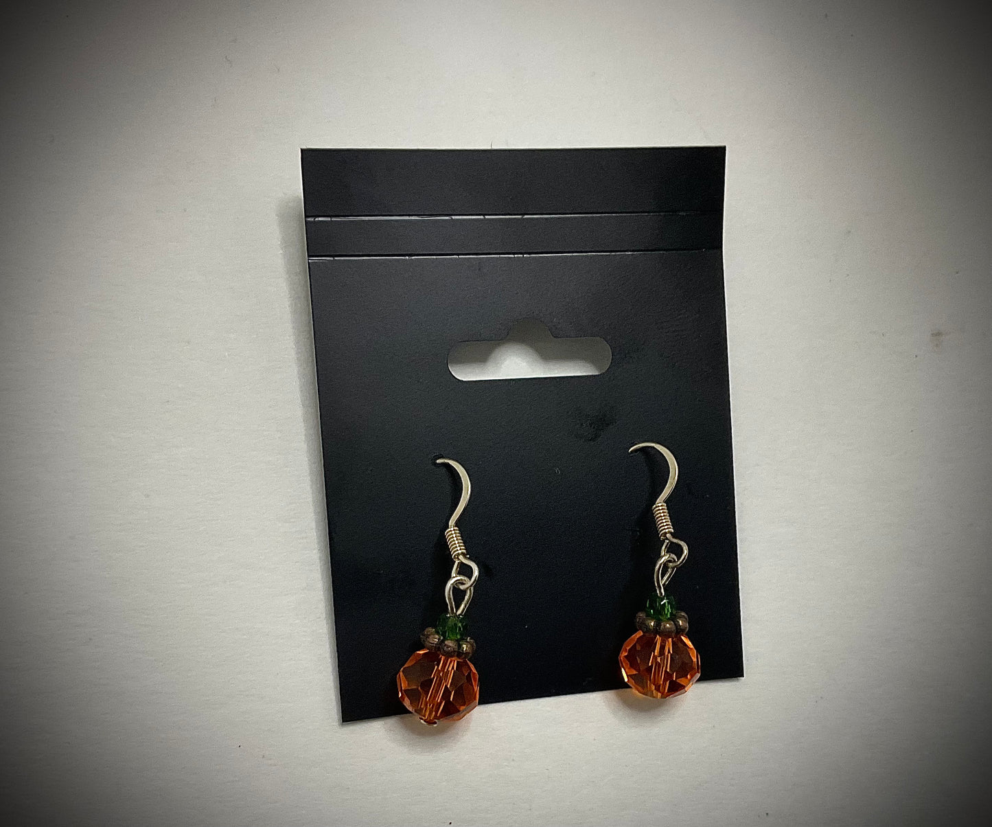 Crystal Pumpkin Earrings