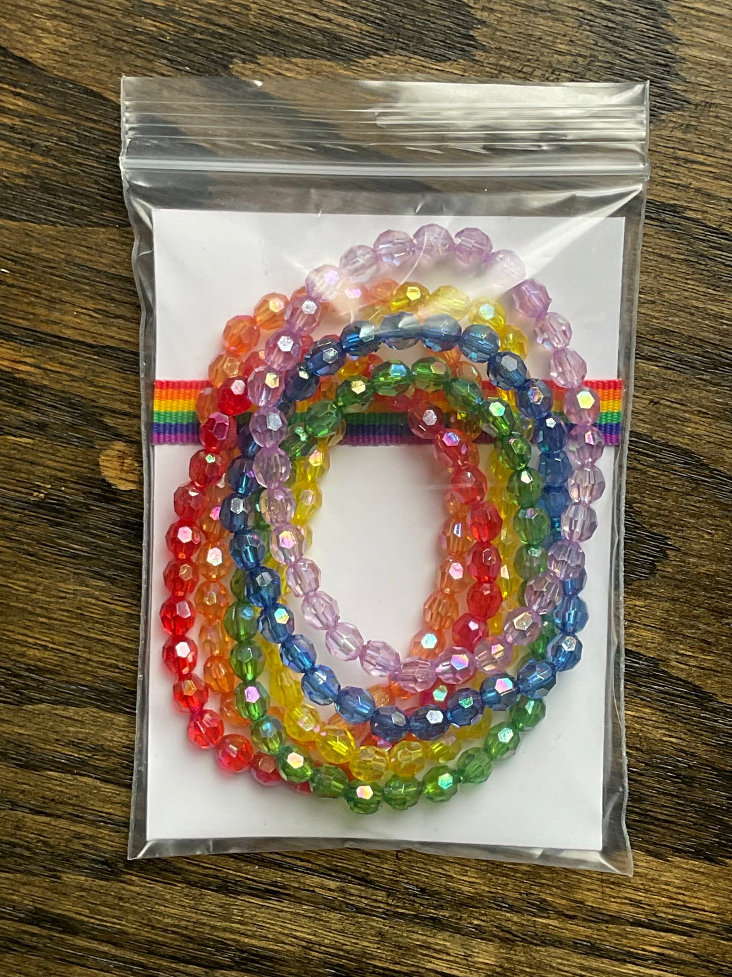 Rainbow Pride Stretch Bracelets Solid