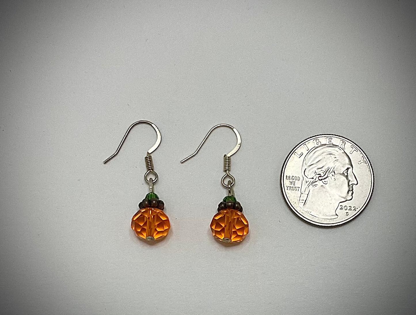 Crystal Pumpkin Earrings