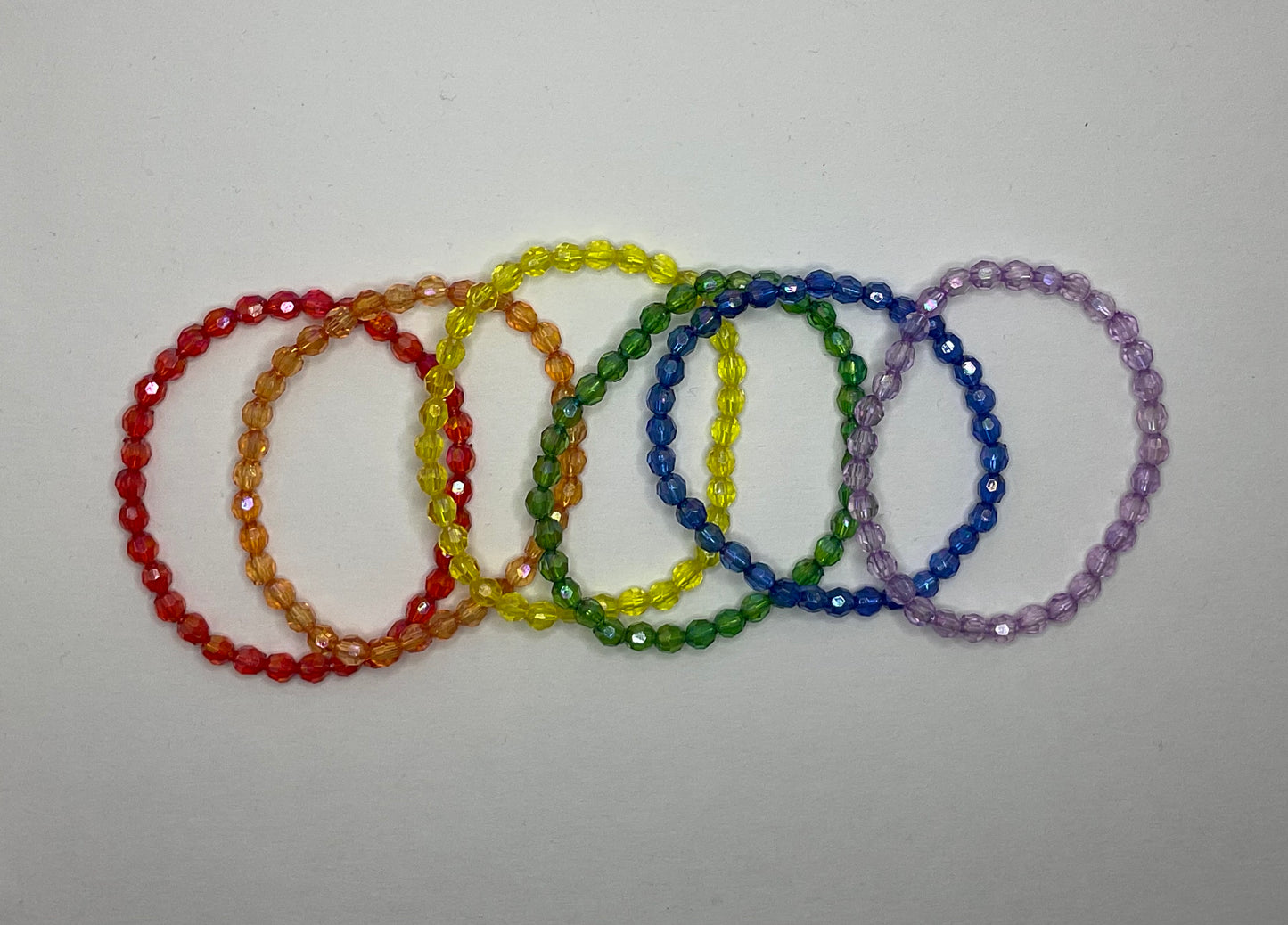 Rainbow Pride Stretch Bracelets Solid