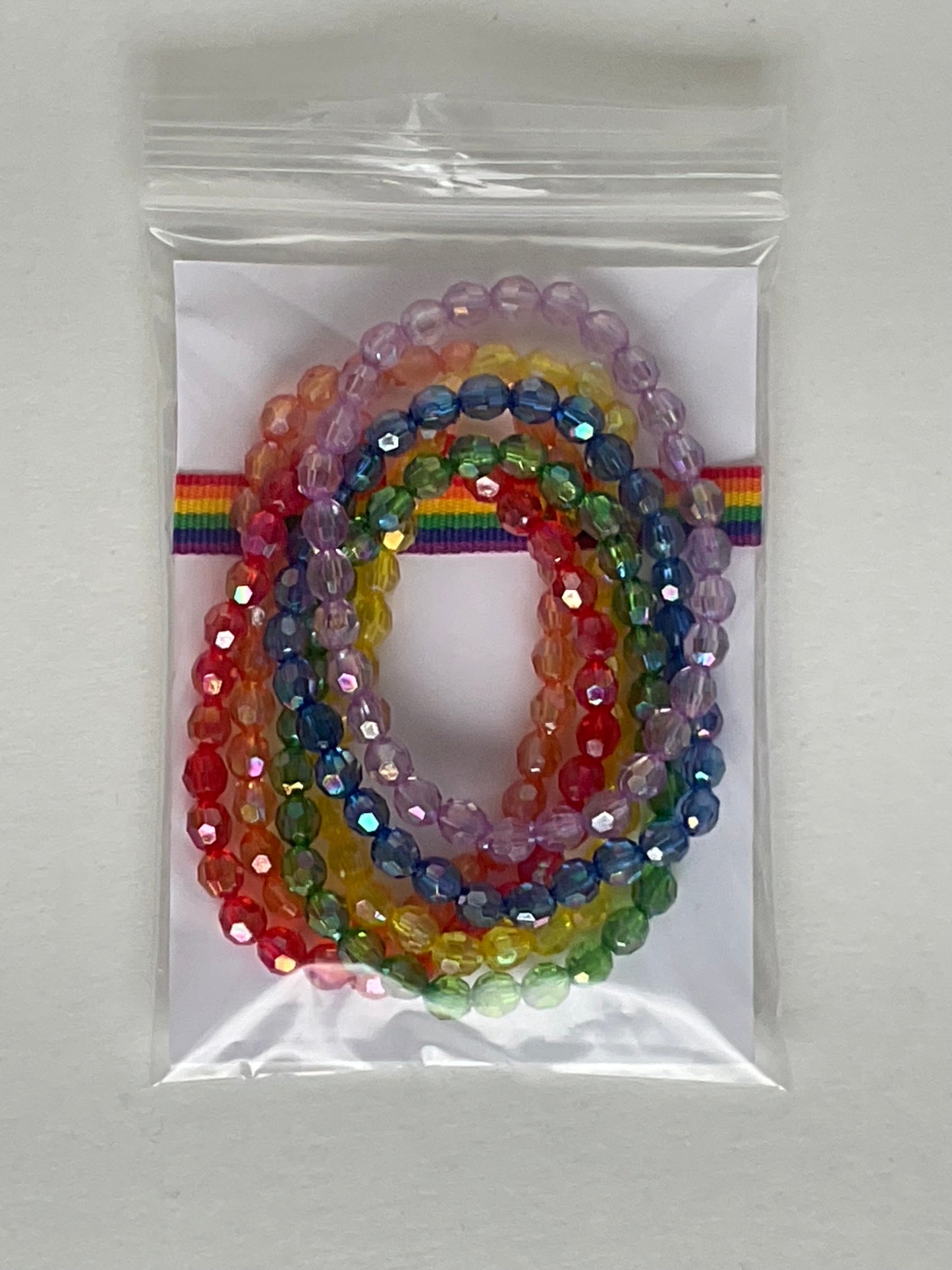 Rainbow Pride Stretch Bracelets Solid