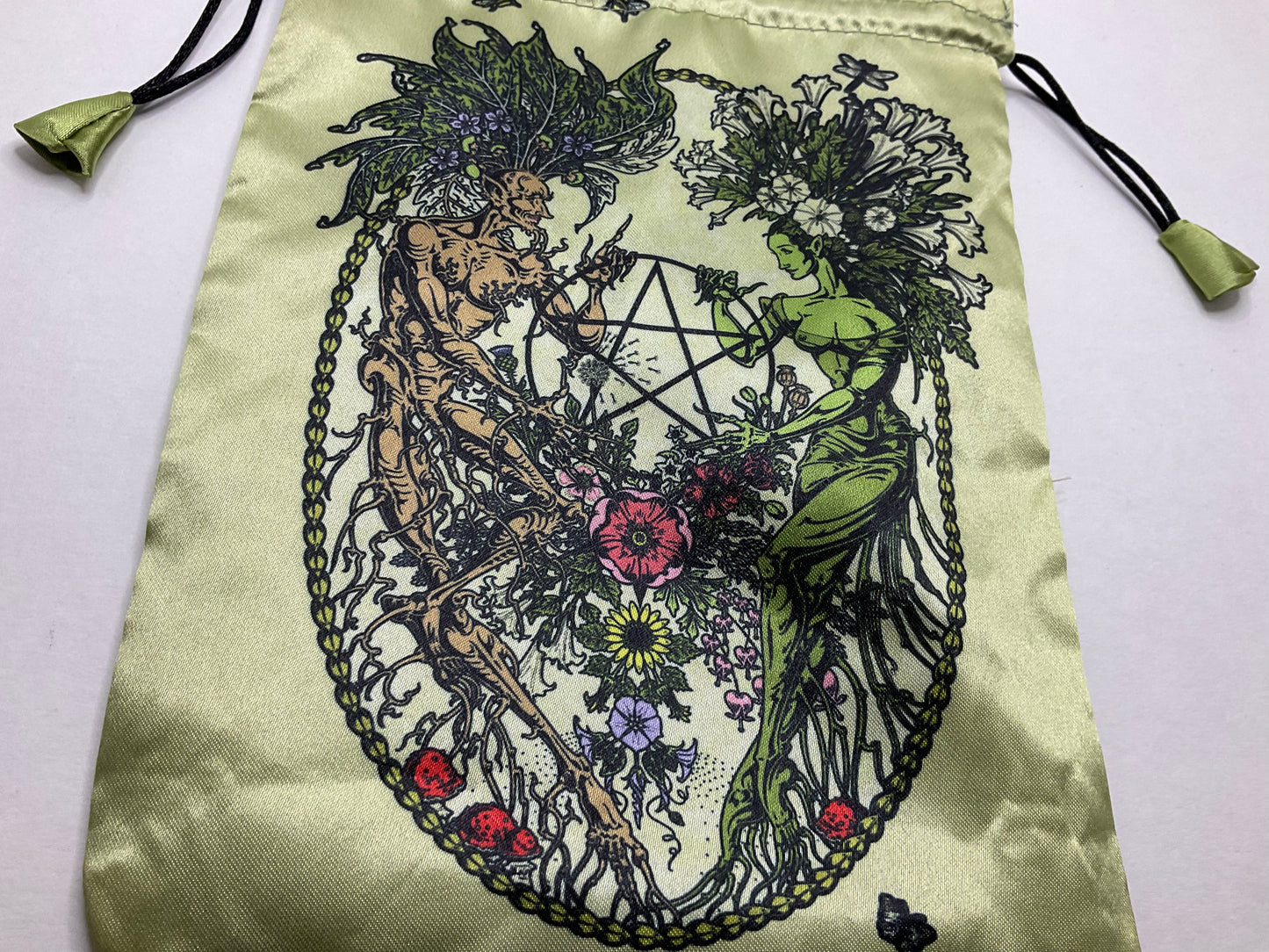 Magickal Botanical Tarot Bag