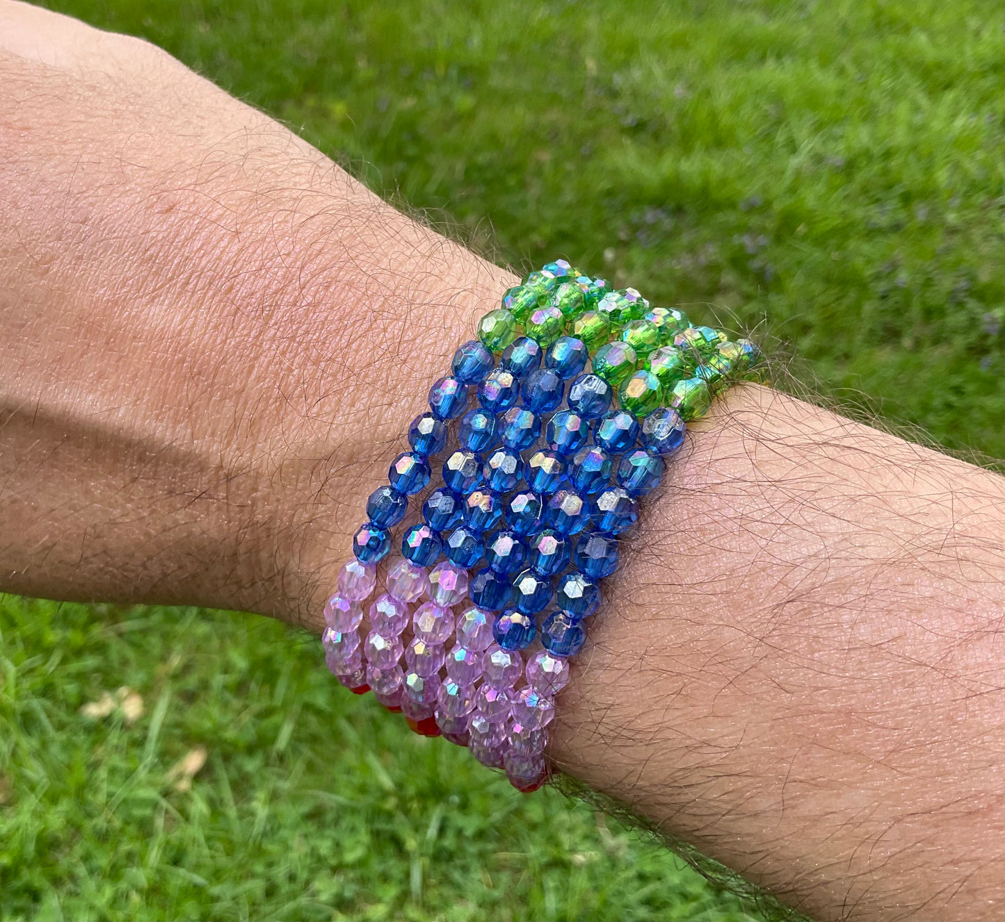 Rainbow Pride Stretch Bracelets Multi