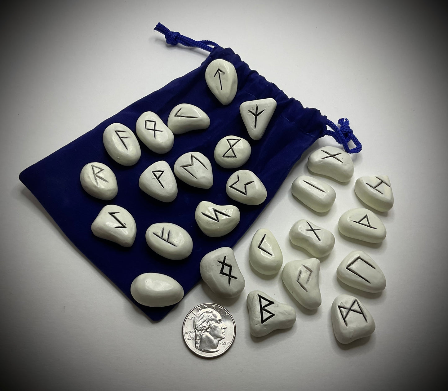 White Resin Rune Set