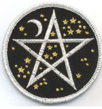 Starry Pentagram Iron on Patch