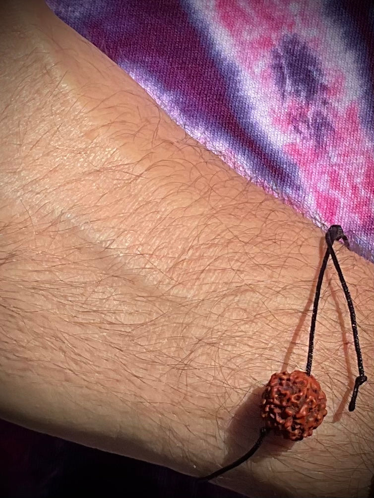 Rudraksha Bead Slide Bracelet