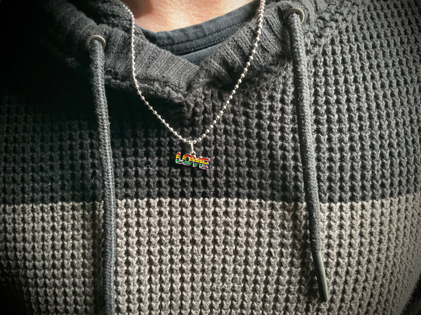 Rainbow LOVE Pride Necklace