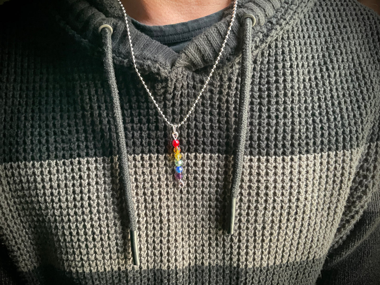 Rainbow Swavorski Crystal Pride Necklace