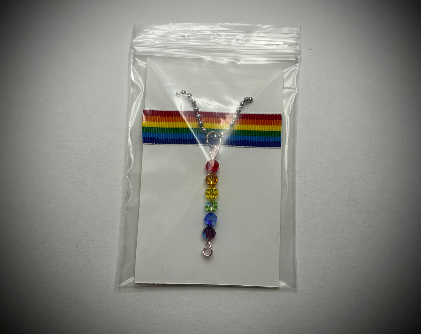 Rainbow Swavorski Crystal Pride Necklace