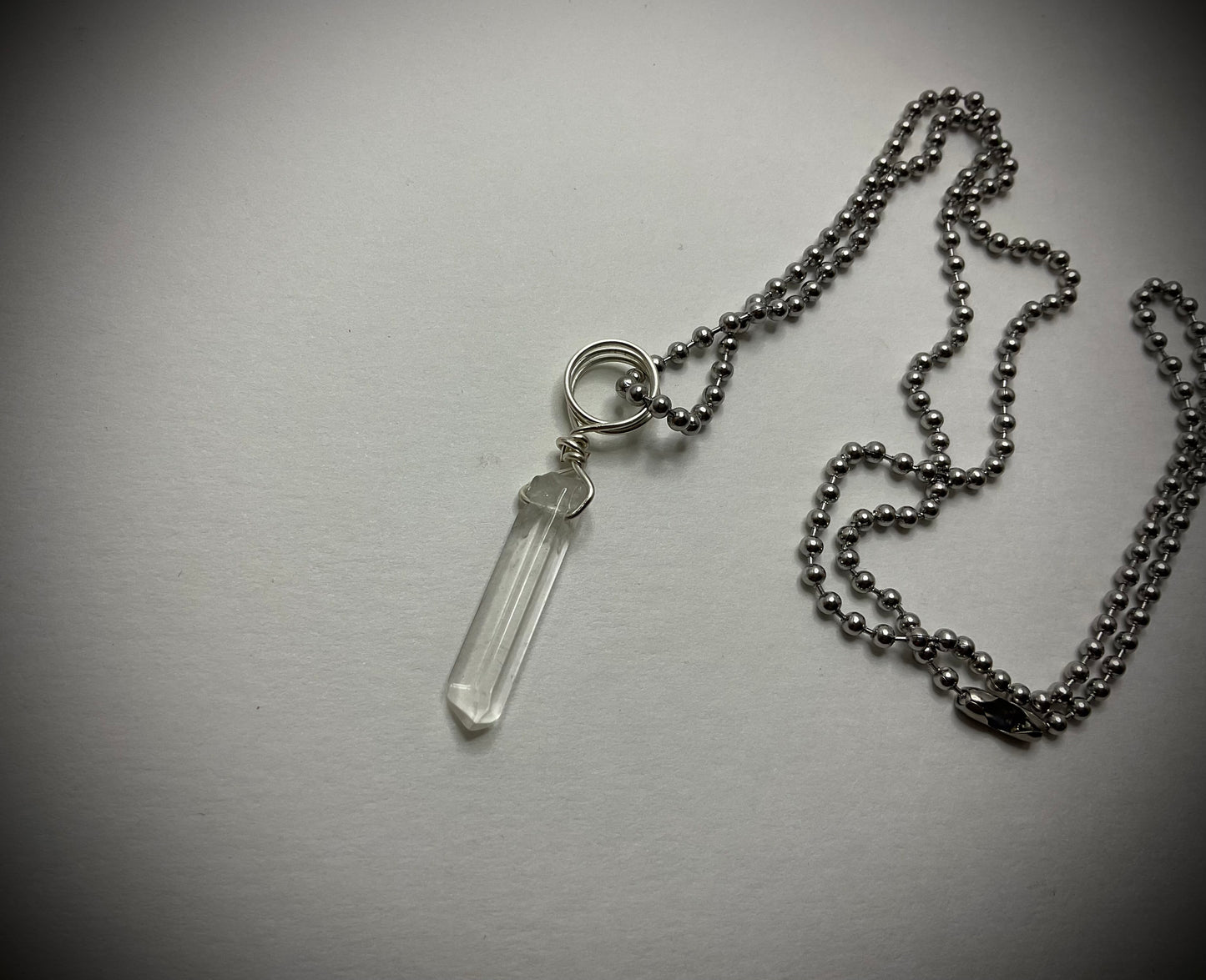 Quartz Crystal Charm Necklace