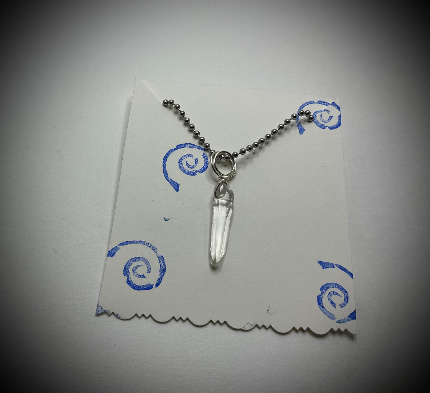 Quartz Crystal Charm Necklace