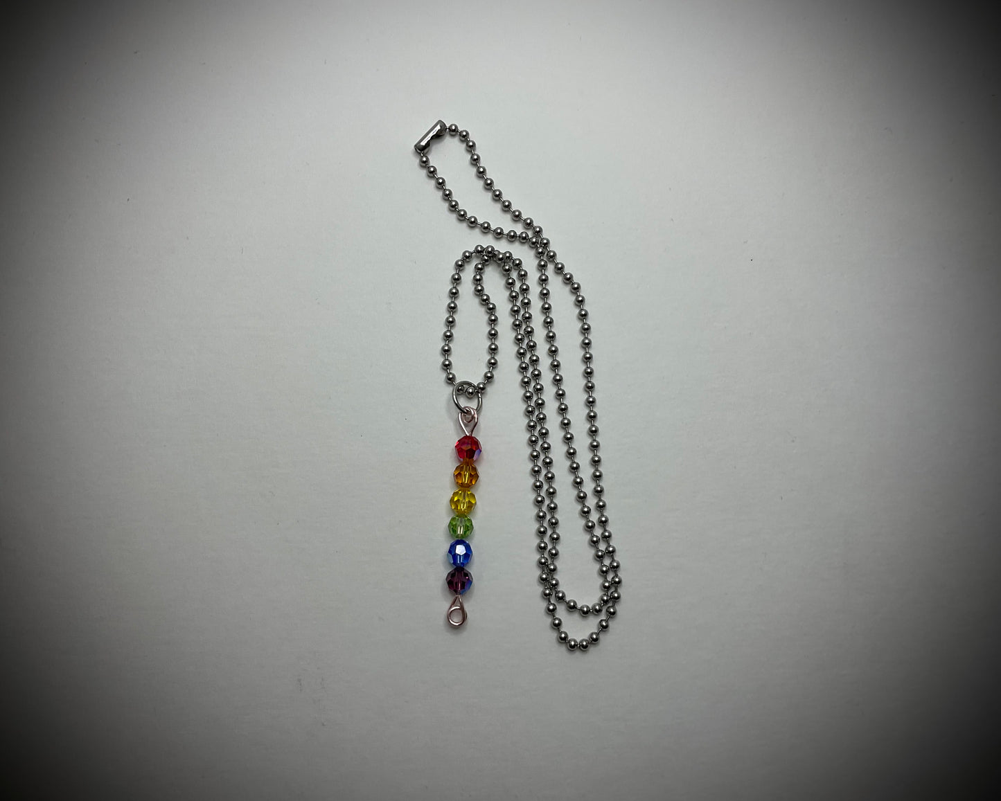 Rainbow Swavorski Crystal Pride Necklace