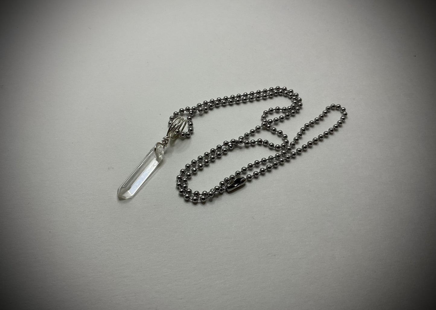 Quartz Crystal Charm Necklace