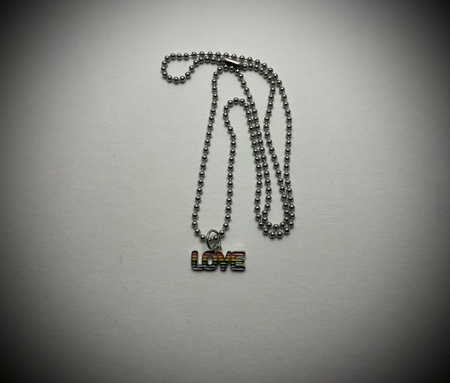 Rainbow LOVE Pride Necklace